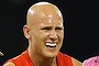 Gary Ablett leaves the field on Saturday night.