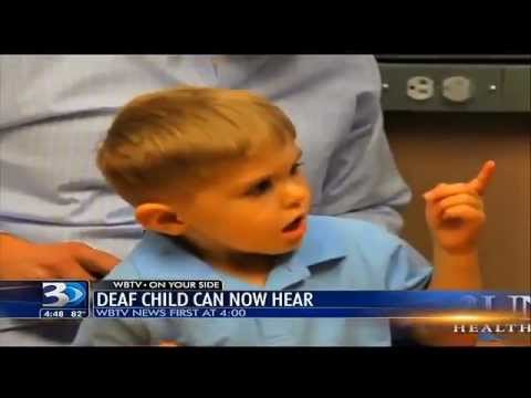 Deaf Toddler Hears Father for Very First Time! Heartwarming Moment! Grayson Clamp Reaction