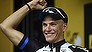 Stage winner Germany's Marcel Kittel celebrates on the podium after winning the 163.5 km fourth stage of the 101st edition of the Tour de France cycling race on July 8, 2014 between Le Touquet-Paris-Plage and Lille, nothern France.  AFP PHOTO / LIONEL BONAVENTURE