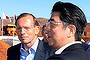 Australian Prime Minister Tony Abbott and Japanese Prime Minister Shinzo Abe.