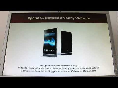 Xperia SL Specifications Noticed on Sony Website - SLIDE ONLY - Qualcomm MSM8260