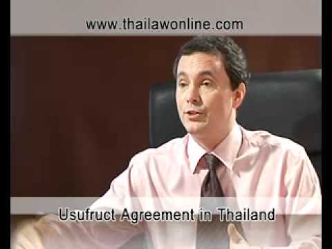 Usufruct Agreement Thailand