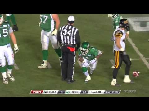 Kory Sheets 101st Grey Cup Highlights Saskatchewan Roughriders - November 24, 2013