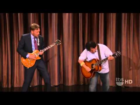 Conan O'Brien and Jack Black  Guitar Battle