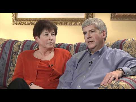 Michigan Governor Rick Snyder and Sue Snyder interview