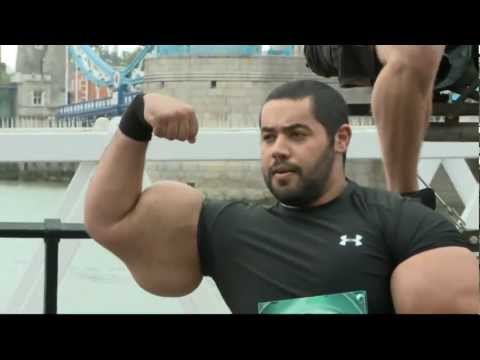 GUINNESS WORLD RECORD 2013 - Moustafa Ismail Body [Real-life Popeye's Biceps World's Biggest]