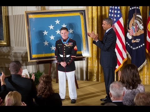 The President Awards the Medal of Honor to Corporal William 