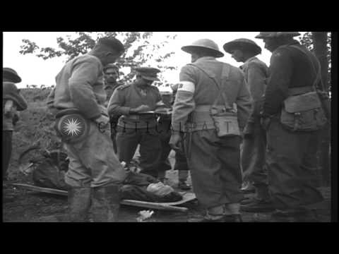 Soldiers of 8th Indian Army, British XIII corps attached to United States 5th Arm...HD Stock Footage