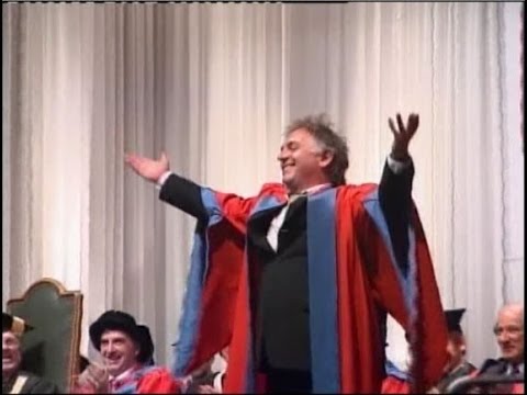 Rik Mayall receives an honorary Doctorate from the University of Exeter