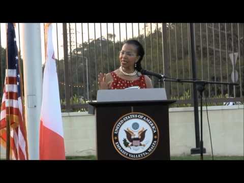 U.S. Embassy of Malta: U.S. Ambassador Gina Abercrombie-Winstanley, July 4th 2013 Celebration