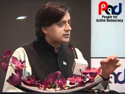 PAD Talk by Shashi Tharoor on Efficacy of the parliamentary system of governance