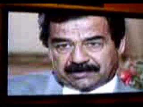 Ironic words from Saddam Hussein