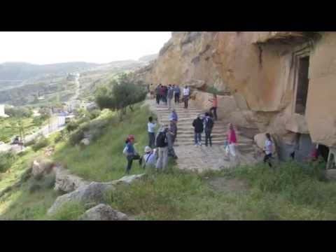 'Iraq al Amir, Jordan - Ancient caves. On two of them the Jewish family name of Tobiads was engraved