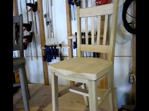 Wooden chair made from poplar