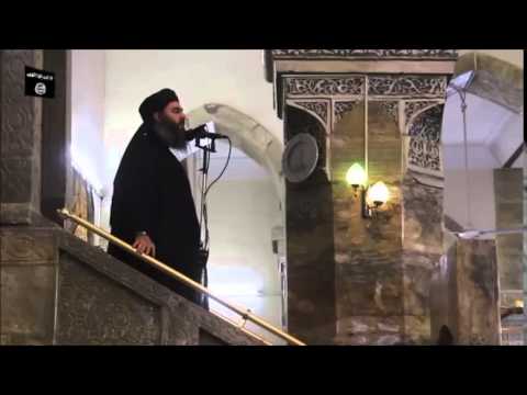 Islamic State leader Abu Bakr al-Baghdadi addresses Muslims in Mosul-1