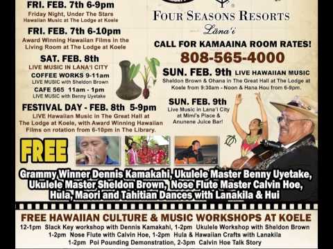 Lanai Hawaiian Culture, Film & Music Festival 2014