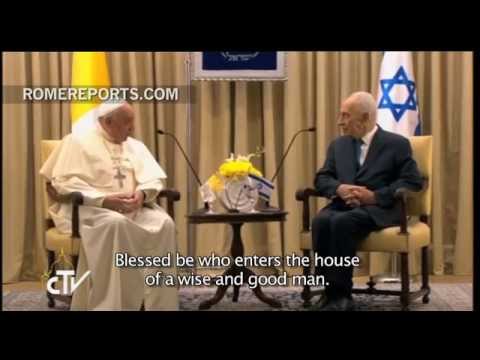 Pope to Shimon Peres: Protect the sanctity of the Holy Places and its pilgrims