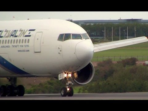 EL AL Boeing 767-200ER Takeoff in Super Fine HD