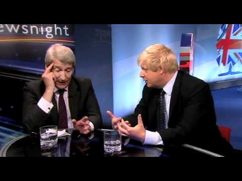 Jeremy Paxman interviews Boris Johnson at the Tory Party Conference