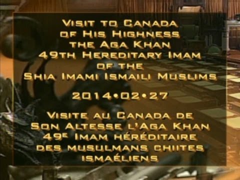 FULL EVENT VIDEO: His Highness the Aga Khan's visit to the Parliament of Canada