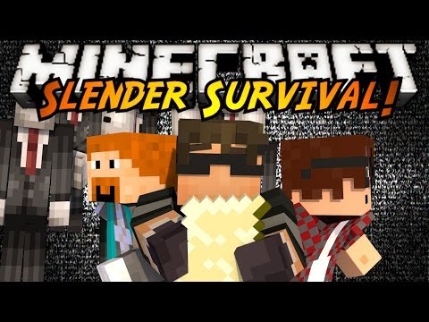 Minecraft Mini-Game : SLENDER SURVIVAL!