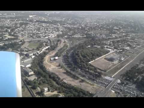 Landing in Tashkent 30.07.11 Boeing 757-200 Uzbekistan Airways