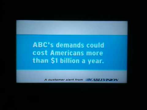 Cablevision/ABC Contract Dispute Infomercial