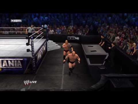 The Rock vs. Stone Cold at Wrestlemania (WWE 12 Gameplay)