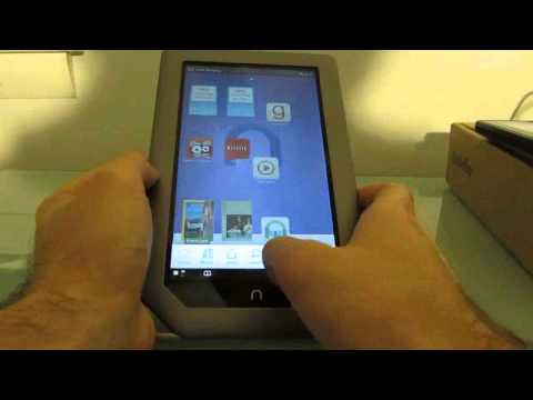 NOOK Tablet running Kindle, Amazon Appstore, and Go Launcher EX