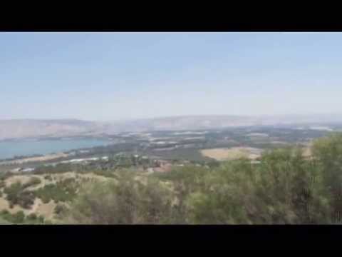 Views of the South Sea of ​​Galilee, the Golan Heights and the Jordan's mountains