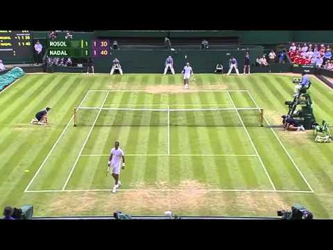 Nadal and Rosol show off their Football skills - Wimbledon 2014