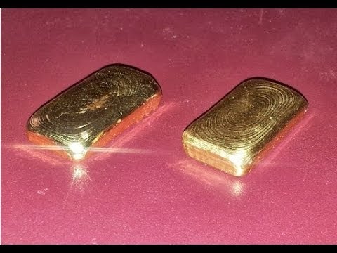 Casting 1 Troy Ounce Gold Bullion Bar (24 Karat)