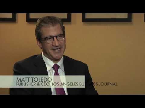 2013 City of Angels Honoree - The Los Angeles Business Journal, Matt Toledo