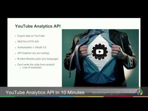 YouTube Analytics API in ~10 minutes