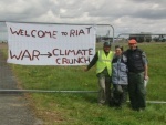 Protesters at Fairford