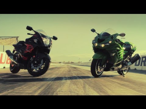 Kawasaki ZX-14R vs Suzuki Hayabusa! - Head 2 Head Episode 2