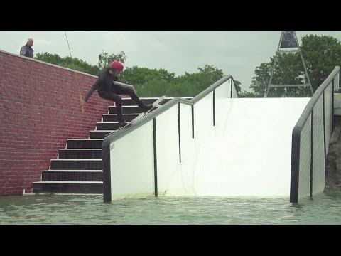 Wakeboarding on street style features - Red Bull Rising High