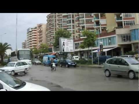 Vlora City - South of Albania Europe, walking in downtown