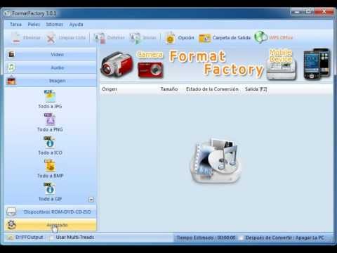 FORMATFACTORY 3.0.1 COMO CONVERTIR CUALQUIER VIDEO A FORMATO VOB PARA CD