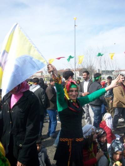 Celebrando Newroz en Estanbul, 21 de Marzo del 2009 (imgen de Jos A. Gutirrez)