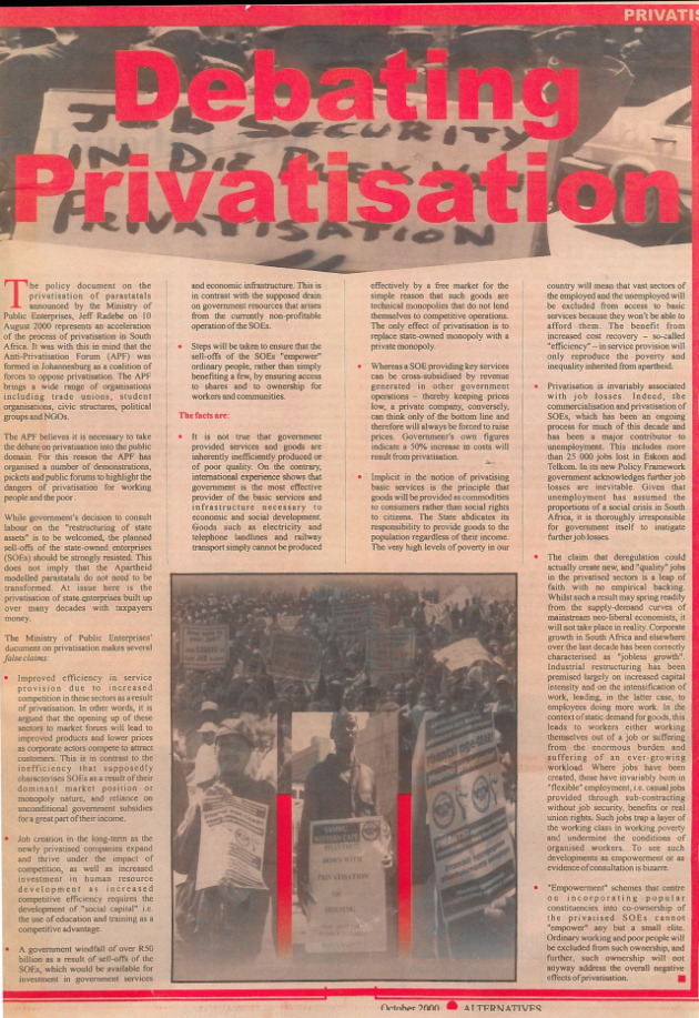 Debating Privatisation ICON