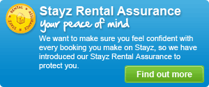 Stayz Rental Assurance - your peace of mind. We want to make sure you feel confident with every booking you make on Stayz, so we have introduced our Stayz Rental Assurance to protect you. Find out more.