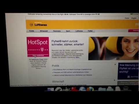 Review of Lufthansa Flynet (in-flight wifi)