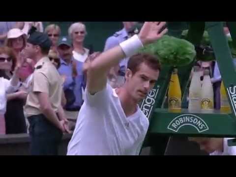 Andy Murray back on Centre Court - Wimbledon 2014