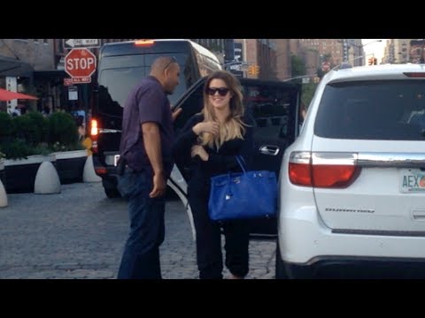 (New) (Exclusive) Khloe Kardashian arriving to her Hotel with French Montana in NYC 06-27-14