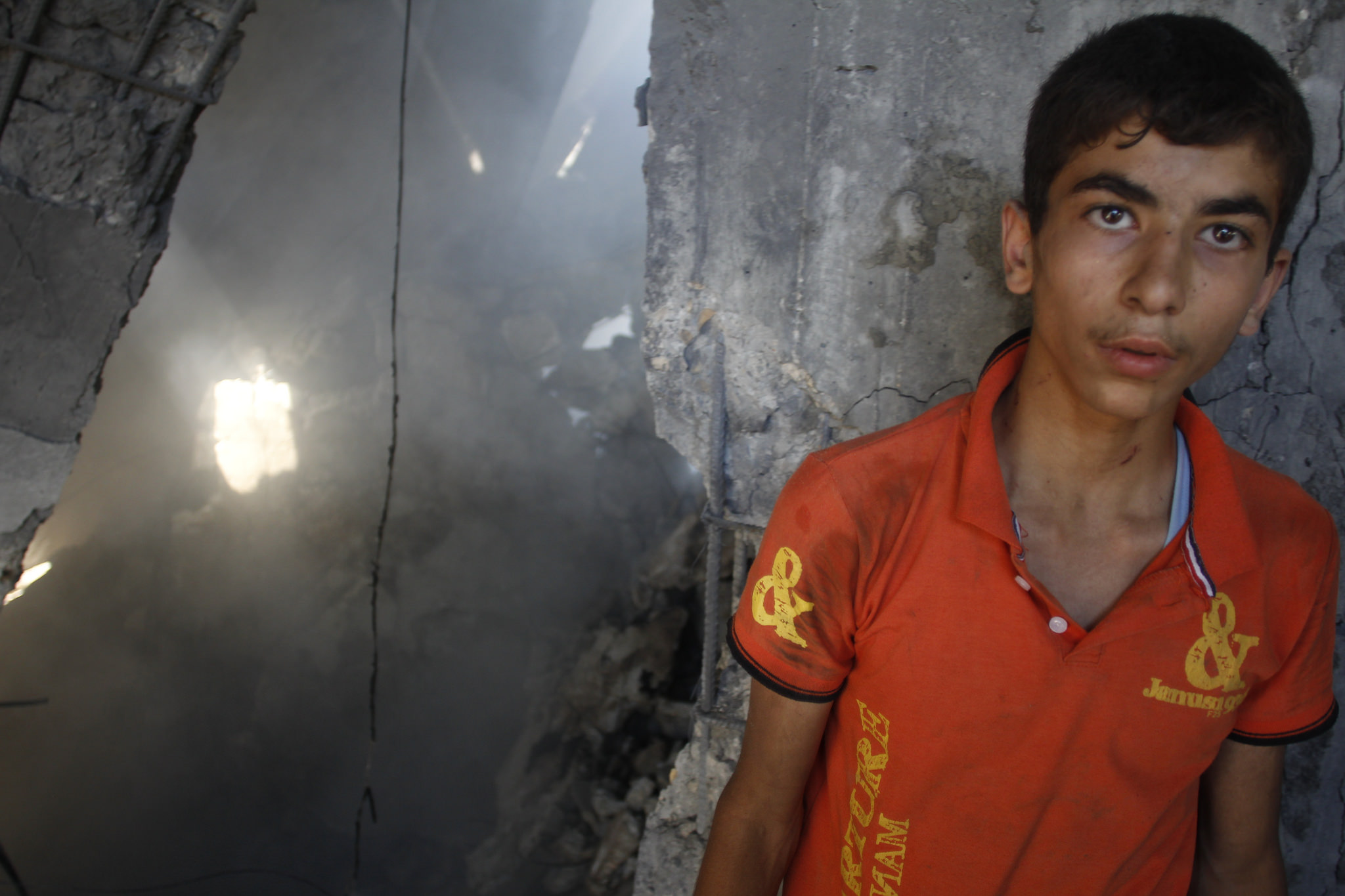 The Remains of a Home in Gaza City, One of Many Destroyed by Israel