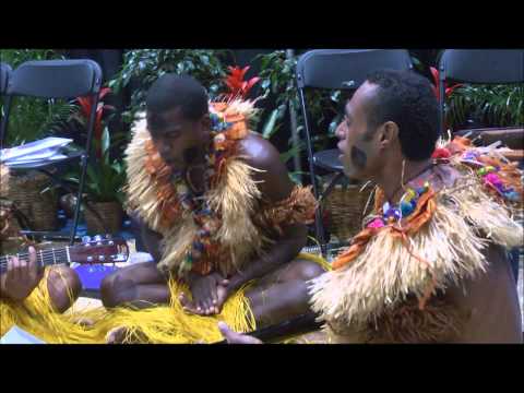 Representing Fiji with Cultural Song— at Los Angeles Times Travel Show