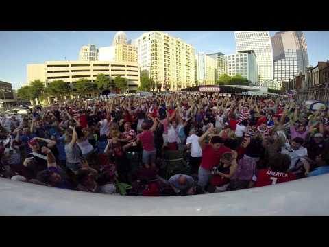 USA vs Portugal- Jermaine Jones Clint Dempsey Goals Fans Reaction @ Courtyard Hooligans-Charlotte,NC