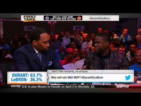 ESPN First Take | Kevin Hart thinks LeBron vs Durant could be next great rivalry