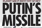 The Sun front page MH17